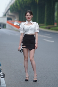 【精选街拍】Vol.3779 黑白搭配魅力短裙 [589P+1V-19.7GB]